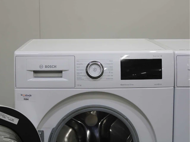 Bosch serie|6 varioperfect ecosilence drive wasmachine & bosch serie|6 selfcleaning condenser wasdroger - afbeelding 3 van  8