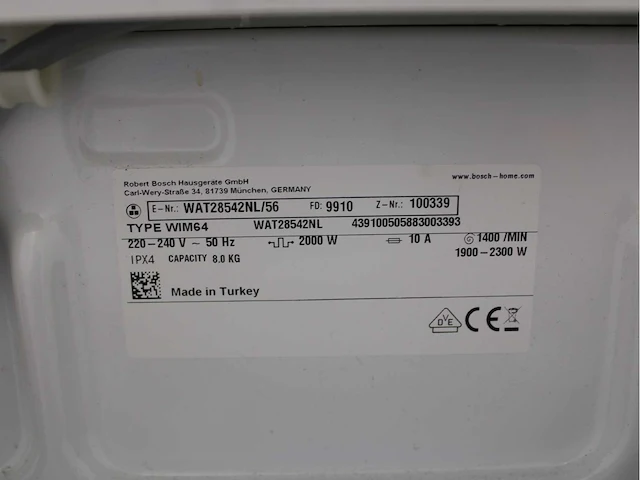 Bosch serie|6 varioperfect ecosilence drive wasmachine & bosch serie|6 selfcleaning condenser wasdroger - afbeelding 5 van  8
