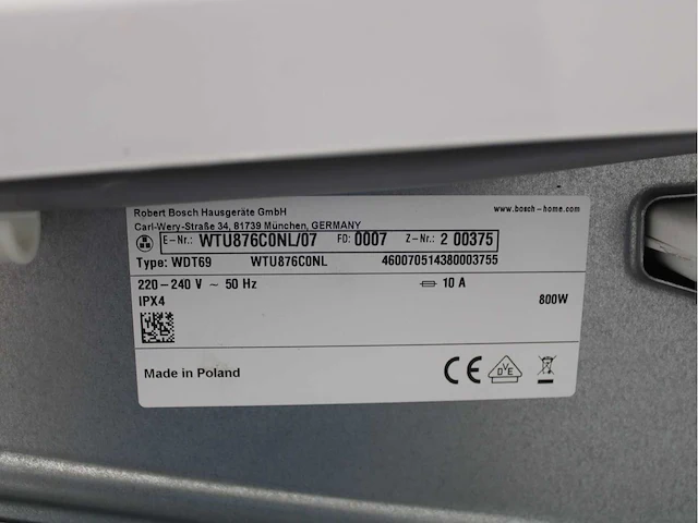 Bosch serie|6 varioperfect ecosilence drive wasmachine & bosch serie|6 selfcleaning condenser wasdroger - afbeelding 8 van  8