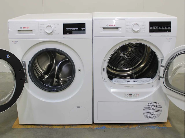 Bosch serie|6 varioperfect ecosilence drive wasmachine & bosch serie|6 selfcleaning condenser wasdroger - afbeelding 2 van  8