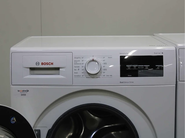 Bosch serie|6 varioperfect ecosilence drive wasmachine & bosch serie|6 selfcleaning condenser wasdroger - afbeelding 3 van  8