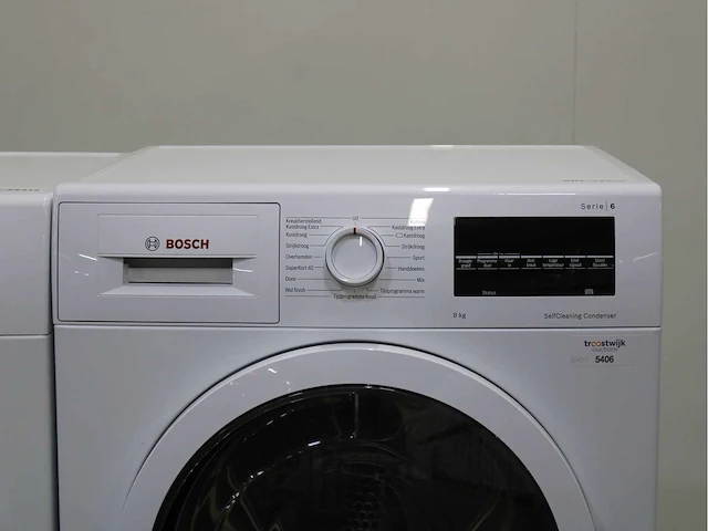 Bosch serie|6 varioperfect ecosilence drive wasmachine & bosch serie|6 selfcleaning condenser wasdroger - afbeelding 6 van  8