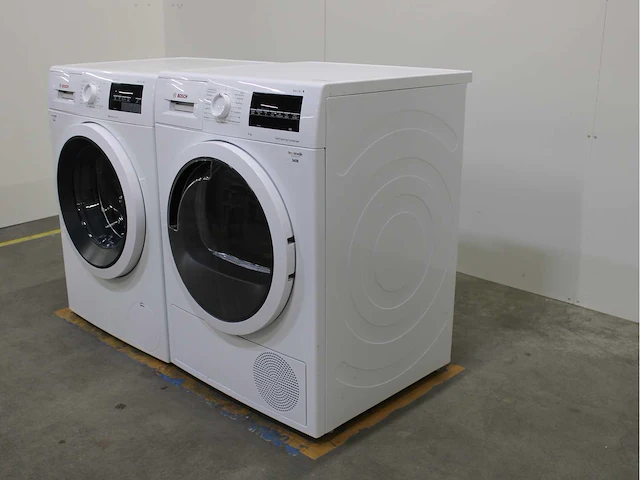 Bosch serie|6 varioperfect ecosilence drive wasmachine & bosch serie|6 selfcleaning condenser wasdroger - afbeelding 7 van  8