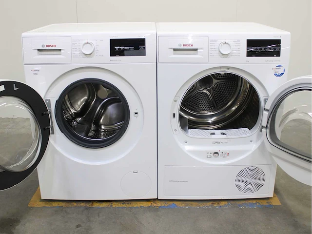Bosch serie|6 varioperfect ecosilence drive wasmachine & bosch serie|6 selfcleaning condenser wasdroger - afbeelding 2 van  8