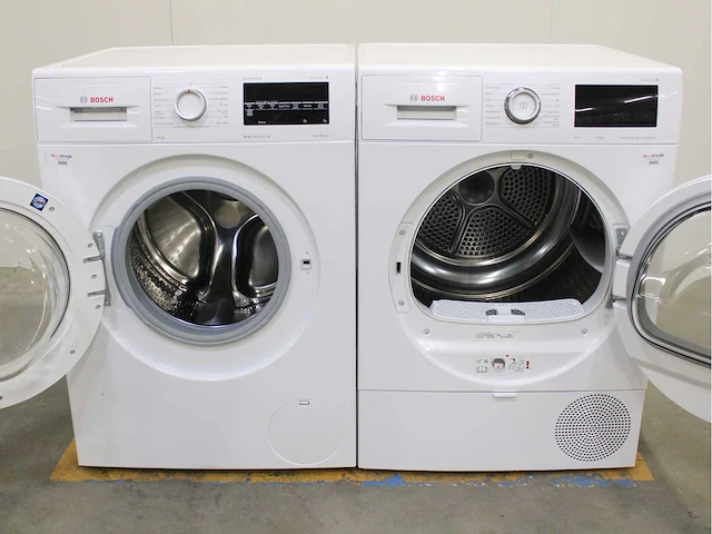 Bosch serie|6 varioperfect ecosilence drive wasmachine & bosch serie|6 selfcleaning condenser wasdroger - afbeelding 2 van  8