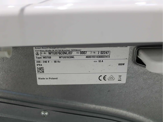 Bosch serie|6 varioperfect ecosilence drive wasmachine & bosch serie|6 selfcleaning condenser wasdroger - afbeelding 8 van  8