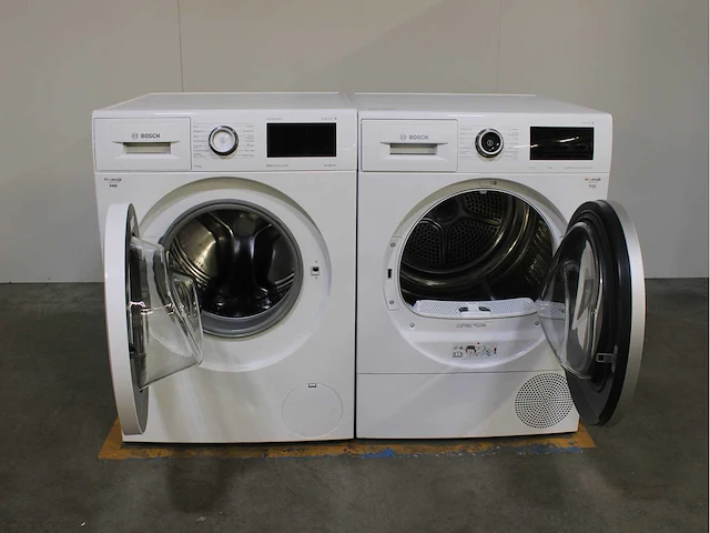Bosch serie|6 varioperfect ecosilence drive wasmachine & bosch serie|6 selfcleaning condenser wasdroger - afbeelding 2 van  8