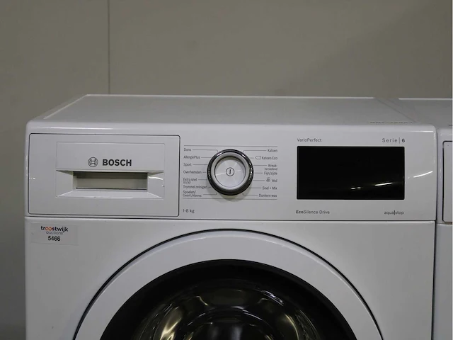Bosch serie|6 varioperfect ecosilence drive wasmachine & bosch serie|6 selfcleaning condenser wasdroger - afbeelding 3 van  8