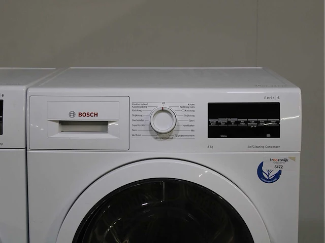 Bosch serie|6 varioperfect ecosilence drive wasmachine & bosch serie|6 selfcleaning condenser wasdroger - afbeelding 4 van  8