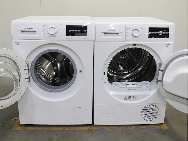 Bosch serie|6 varioperfect ecosilence drive wasmachine & bosch serie|6 selfcleaning condenser wasdroger - afbeelding 2 van  8