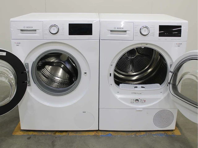 Bosch serie|6 varioperfect ecosilence drive wasmachine & bosch serie|6 selfcleaning condenser wasdroger - afbeelding 2 van  8