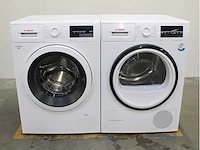 Bosch serie|6 varioperfect ecosilence drive wasmachine & bosch serie|6 selfcleaning condenser wasdroger - afbeelding 1 van  8