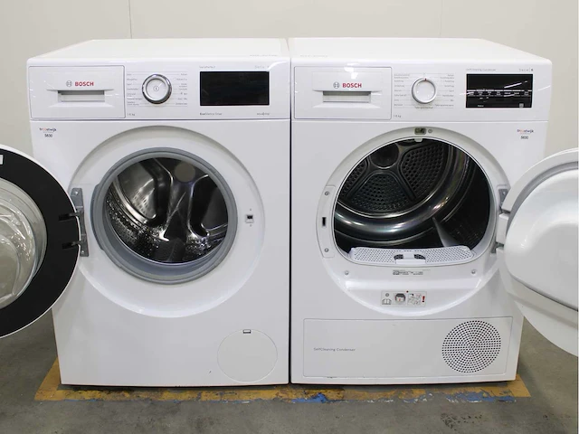 Bosch serie|6 varioperfect ecosilence drive wasmachine & bosch serie|6 selfcleaning condenser wasdroger - afbeelding 3 van  8