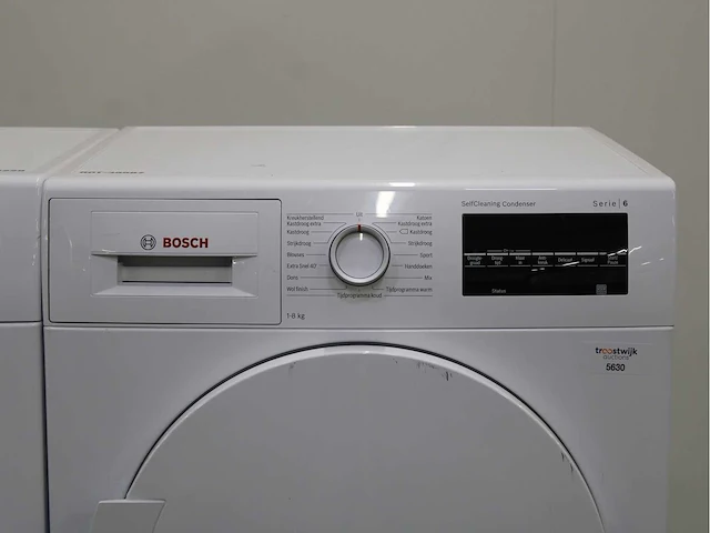 Bosch serie|6 varioperfect ecosilence drive wasmachine & bosch serie|6 selfcleaning condenser wasdroger - afbeelding 6 van  8