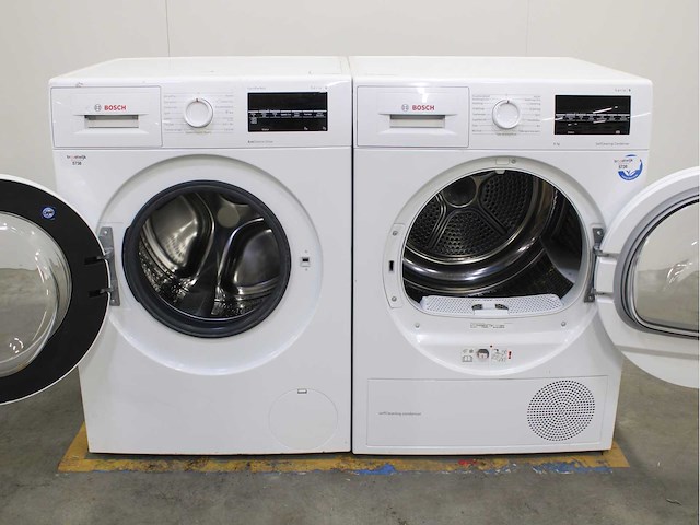 Bosch serie|6 varioperfect ecosilence drive wasmachine & bosch serie|6 selfcleaning condenser wasdroger - afbeelding 3 van  9