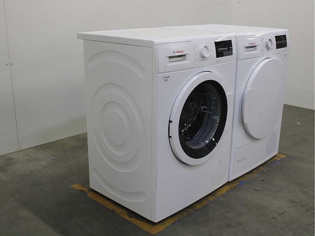 Bosch serie|6 varioperfect ecosilence drive wasmachine & bosch serie|6 selfcleaning condenser wasdroger - afbeelding 4 van  7