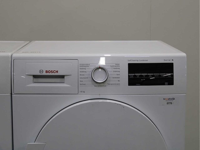 Bosch serie|6 varioperfect ecosilence drive wasmachine & bosch serie|6 selfcleaning condenser wasdroger - afbeelding 5 van  7