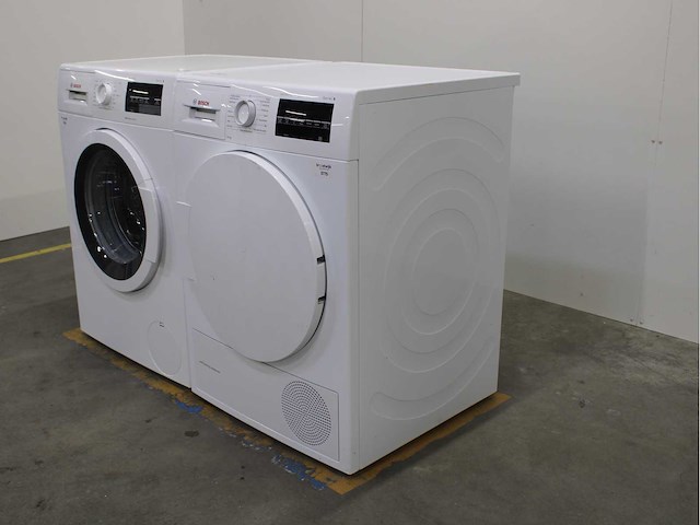 Bosch serie|6 varioperfect ecosilence drive wasmachine & bosch serie|6 selfcleaning condenser wasdroger - afbeelding 6 van  7