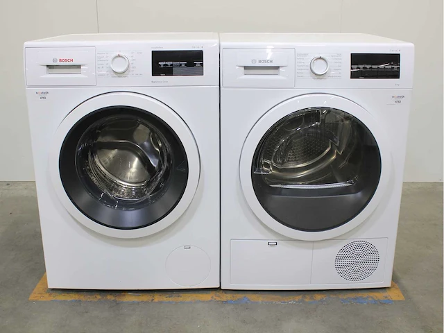 Bosch serie|6 varioperfect ecosilence drive wasmachine & bosch serie|6 wasdroger - afbeelding 1 van  8