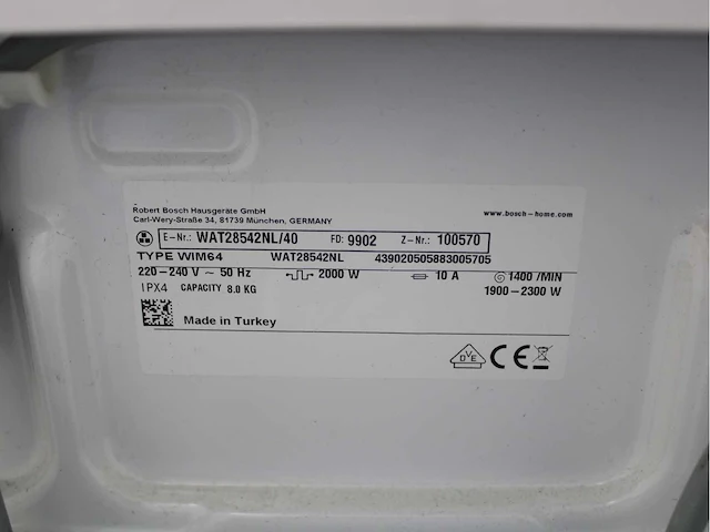 Bosch serie|6 varioperfect ecosilence drive wasmachine & bosch serie|6 wasdroger - afbeelding 5 van  8