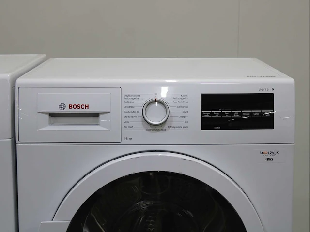 Bosch serie|6 varioperfect ecosilence drive wasmachine & bosch serie|6 wasdroger - afbeelding 6 van  8