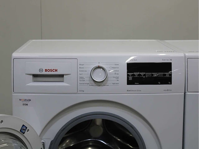Bosch serie|6 varioperfect ecosilence drive wasmachine & bosch serie|6 wasdroger - afbeelding 3 van  8