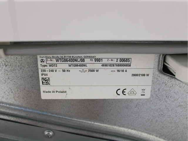 Bosch serie|6 varioperfect ecosilence drive wasmachine & bosch serie|6 wasdroger - afbeelding 8 van  8