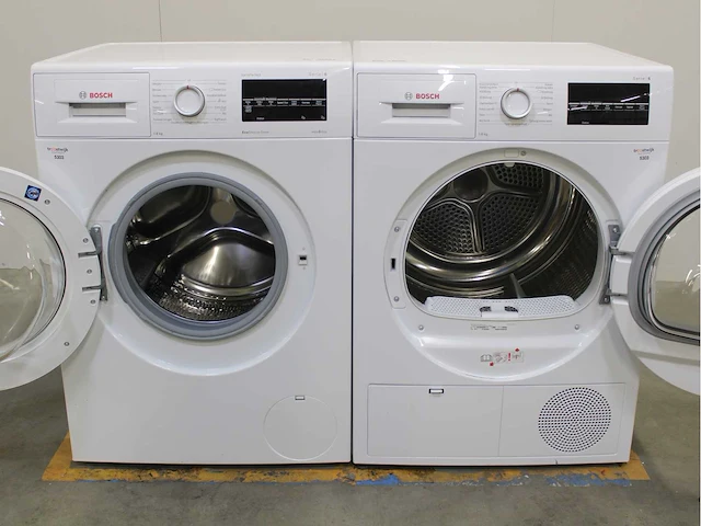 Bosch serie|6 varioperfect ecosilence drive wasmachine & bosch serie|6 wasdroger - afbeelding 2 van  8
