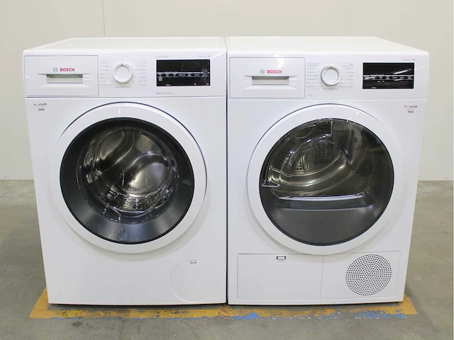 Bosch serie|6 varioperfect ecosilence drive wasmachine & bosch serie|6 wasdroger - afbeelding 1 van  8