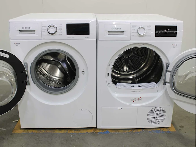 Bosch serie|6 varioperfect ecosilence drive wasmachine & bosch serie|6 wasdroger - afbeelding 2 van  8