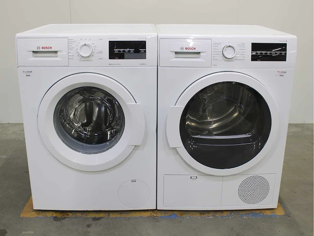 Bosch serie|6 varioperfect ecosilence drive wasmachine & bosch serie|6 wasdroger - afbeelding 1 van  8