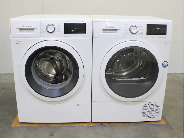 Bosch serie|6 varioperfect ecosilence drive wasmachines & bosch serie|6 selfcleaning condenser a+++ wasdrogers - afbeelding 1 van  8
