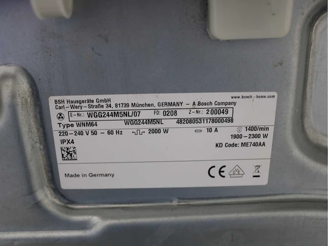 Bosch serie|6 wasmachine & bosch homeprofessional autoclean iron assist wifi wasdroger - afbeelding 5 van  8