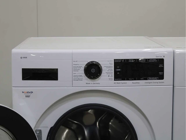 Bosch serie|8 i-dos 4d wash system aquastop wasmachine & bosch serie|8 selfcleaning condenser wasdroger - afbeelding 3 van  8