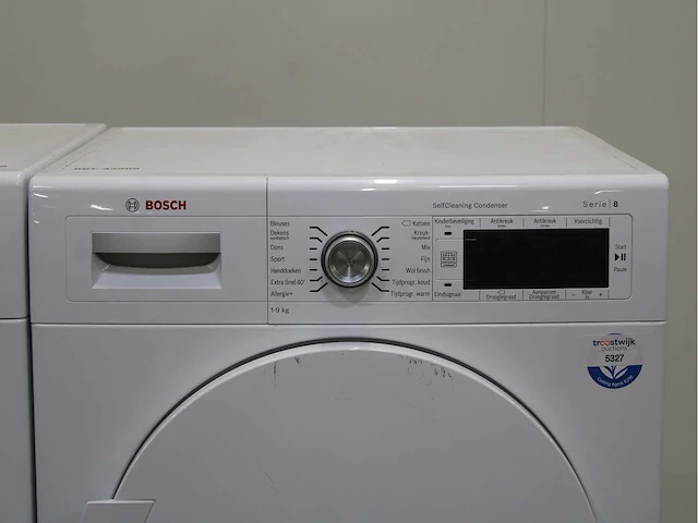 Bosch serie|8 i-dos 4d wash system aquastop wasmachine & bosch serie|8 selfcleaning condenser wasdroger - afbeelding 6 van  8