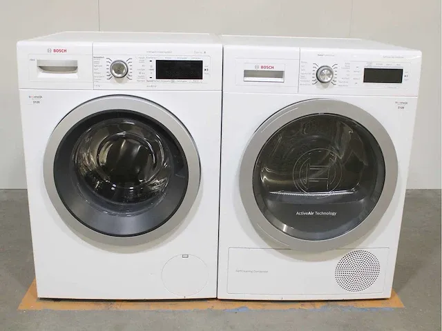 Bosch serie|8 i-dos wasmachine & bosch homeprofessional selfcleaning condenser droger - afbeelding 1 van  8