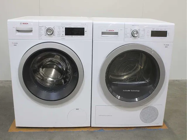 Bosch serie|8 i-dos wasmachine & bosch homeprofessional selfcleaning condenser droger - afbeelding 1 van  8
