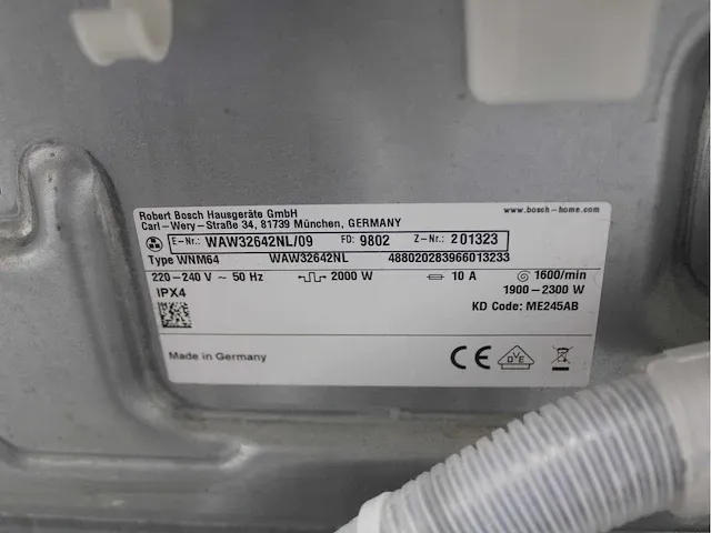 Bosch serie|8 i-dos wasmachine & bosch homeprofessional selfcleaning condenser droger - afbeelding 5 van  8