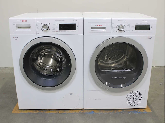 Bosch serie|8 i-dos wasmachine & bosch homeprofessional selfcleaning condenser wasdroger - afbeelding 2 van  8