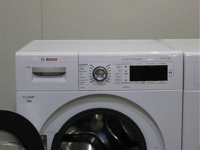 Bosch serie|8 i-dos wasmachine & bosch homeprofessional selfcleaning condenser wasdroger - afbeelding 3 van  8