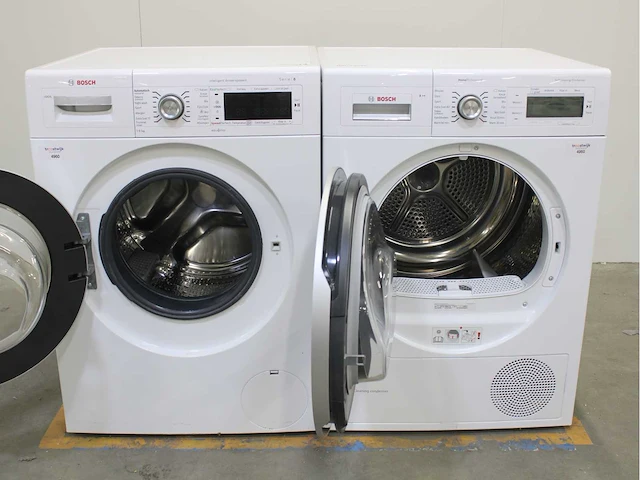 Bosch serie|8 i-dos wasmachine & bosch homeprofessional selfcleaning condenser wasdroger - afbeelding 2 van  8