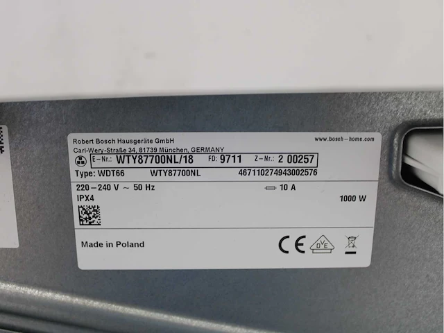 Bosch serie|8 i-dos wasmachine & bosch homeprofessional selfcleaning condenser wasdroger - afbeelding 8 van  8