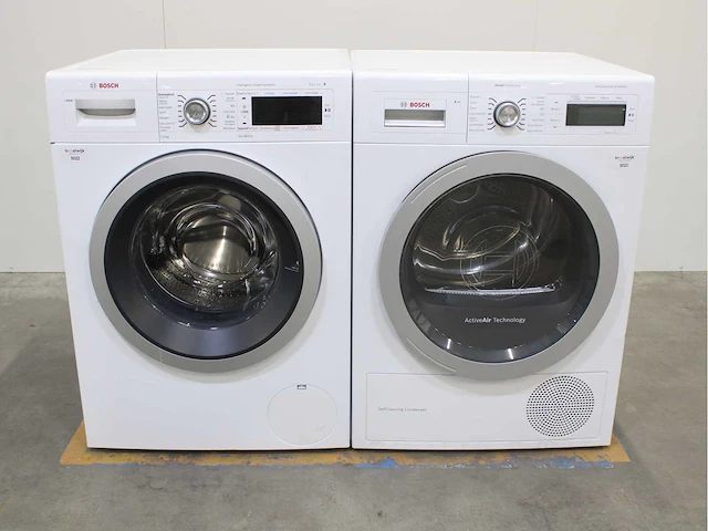 Bosch serie|8 i-dos wasmachine & bosch homeprofessional selfcleaning condenser wasdroger - afbeelding 1 van  8