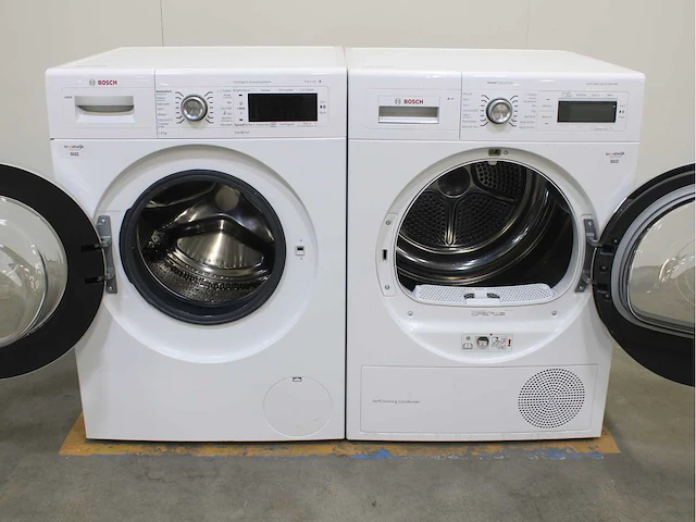 Bosch serie|8 i-dos wasmachine & bosch homeprofessional selfcleaning condenser wasdroger - afbeelding 2 van  8