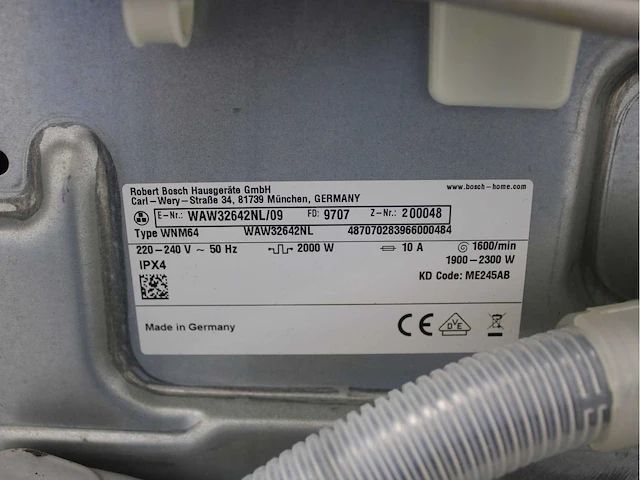 Bosch serie|8 i-dos wasmachine & bosch homeprofessional selfcleaning condenser wasdroger - afbeelding 5 van  8