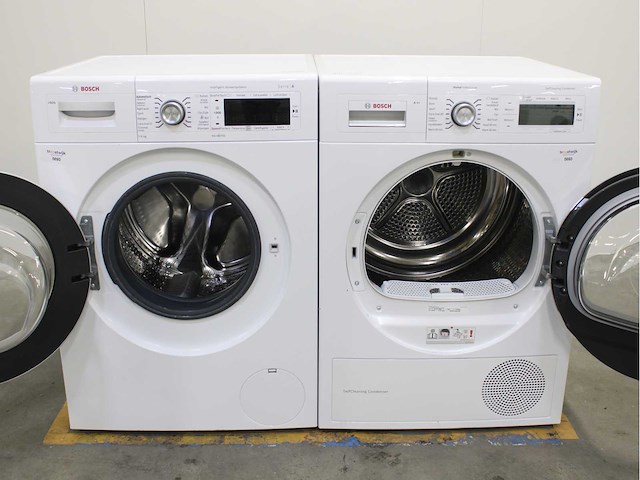 Bosch serie|8 i-dos wasmachine & bosch homeprofessional selfcleaning condenser wasdroger - afbeelding 2 van  8