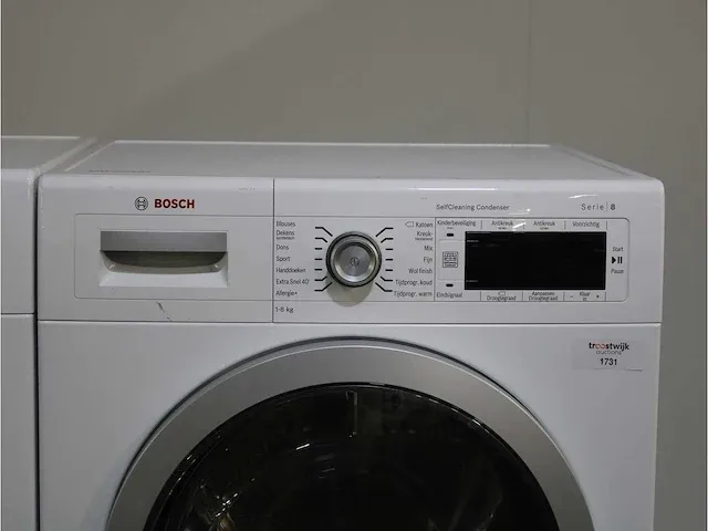 Bosch serie|8 i-dos wasmachine & bosch serie|8 selfcleaning condenser droger - afbeelding 6 van  8