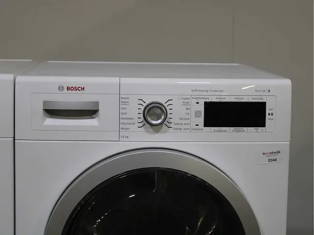 Bosch serie|8 i-dos wasmachine & bosch serie|8 selfcleaning condenser droger - afbeelding 6 van  8