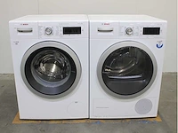 Bosch serie|8 i-dos wasmachine & bosch serie|8 selfcleaning condenser wasdroger - afbeelding 1 van  8