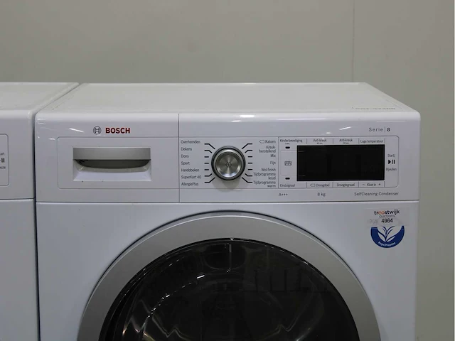 Bosch serie|8 i-dos wasmachine & bosch serie|8 selfcleaning condenser wasdroger - afbeelding 6 van  8